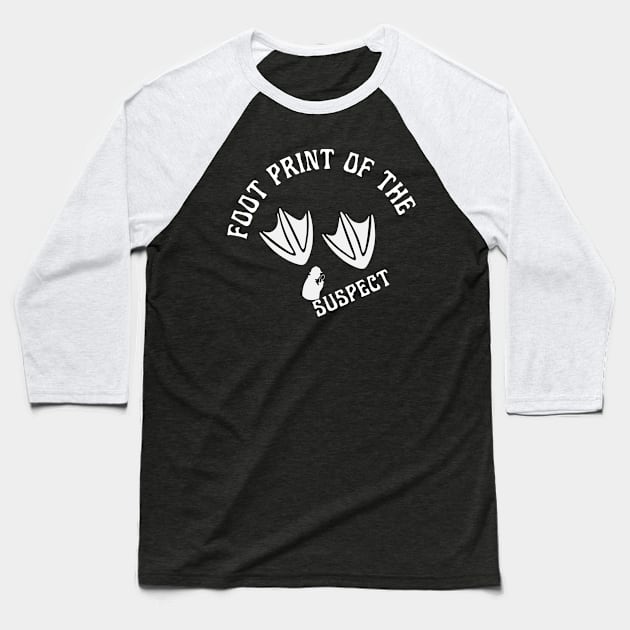 The Foot Print The Suspect Baseball T-Shirt by NICHE&NICHE